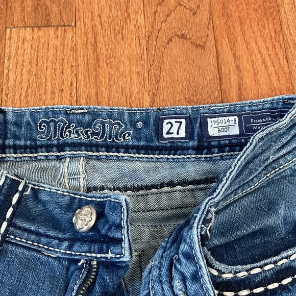 Miss Me Women's Boot Cut Blue Jeans - Picture 2 of 4